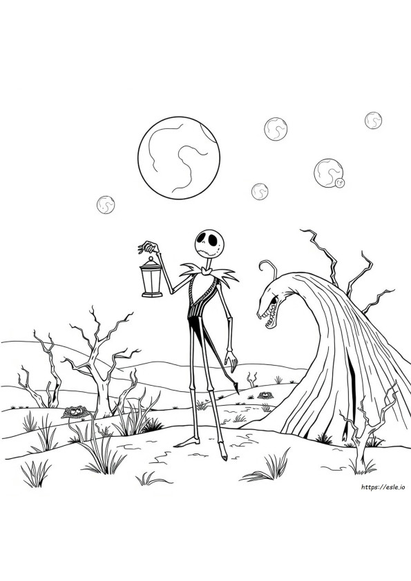 Disegni Da Colorare Stampabili Di Nightmare Before Christmas