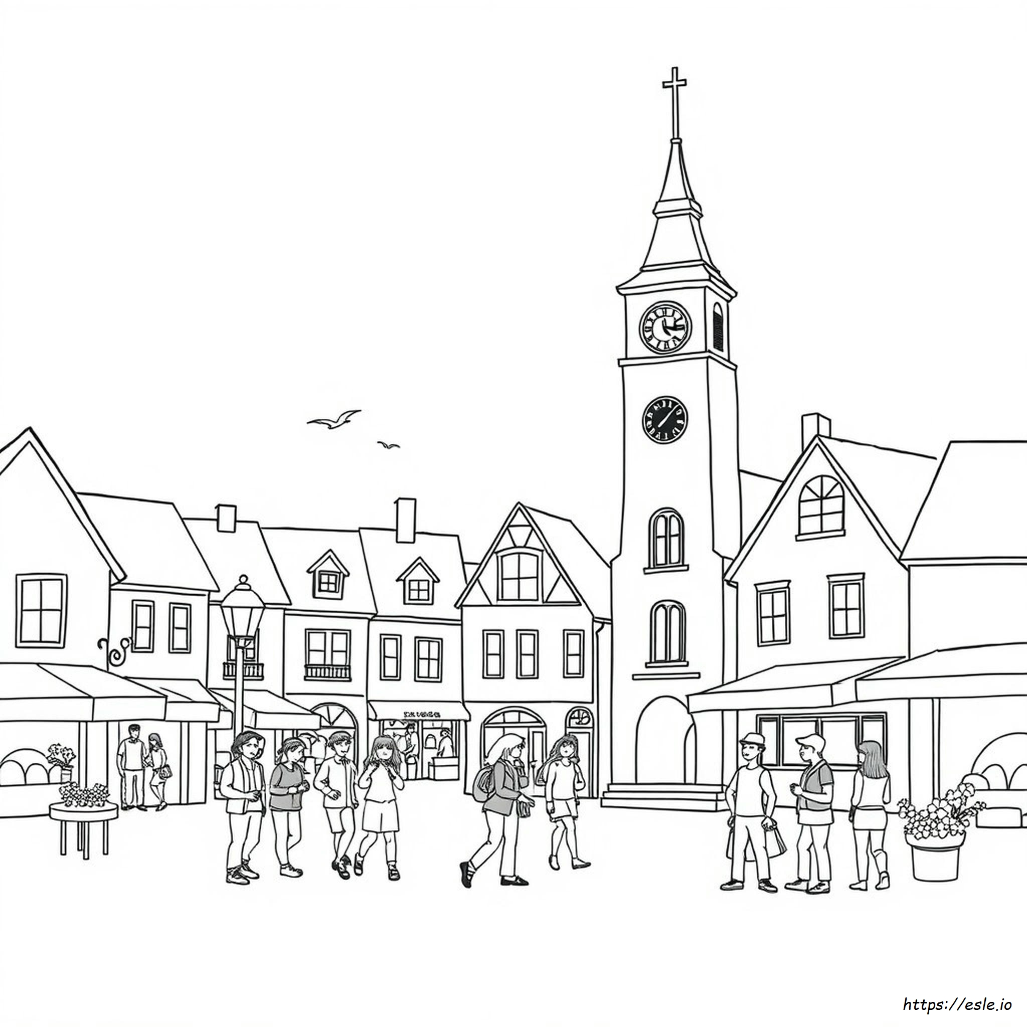 Coloring Pages Of Towns