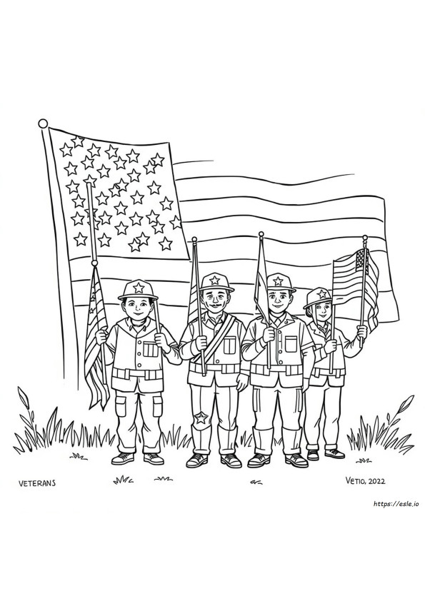 Grazie Ai Veterani, Pagine Da Colorare Stampabili Per Il Giorno Dei Veterani