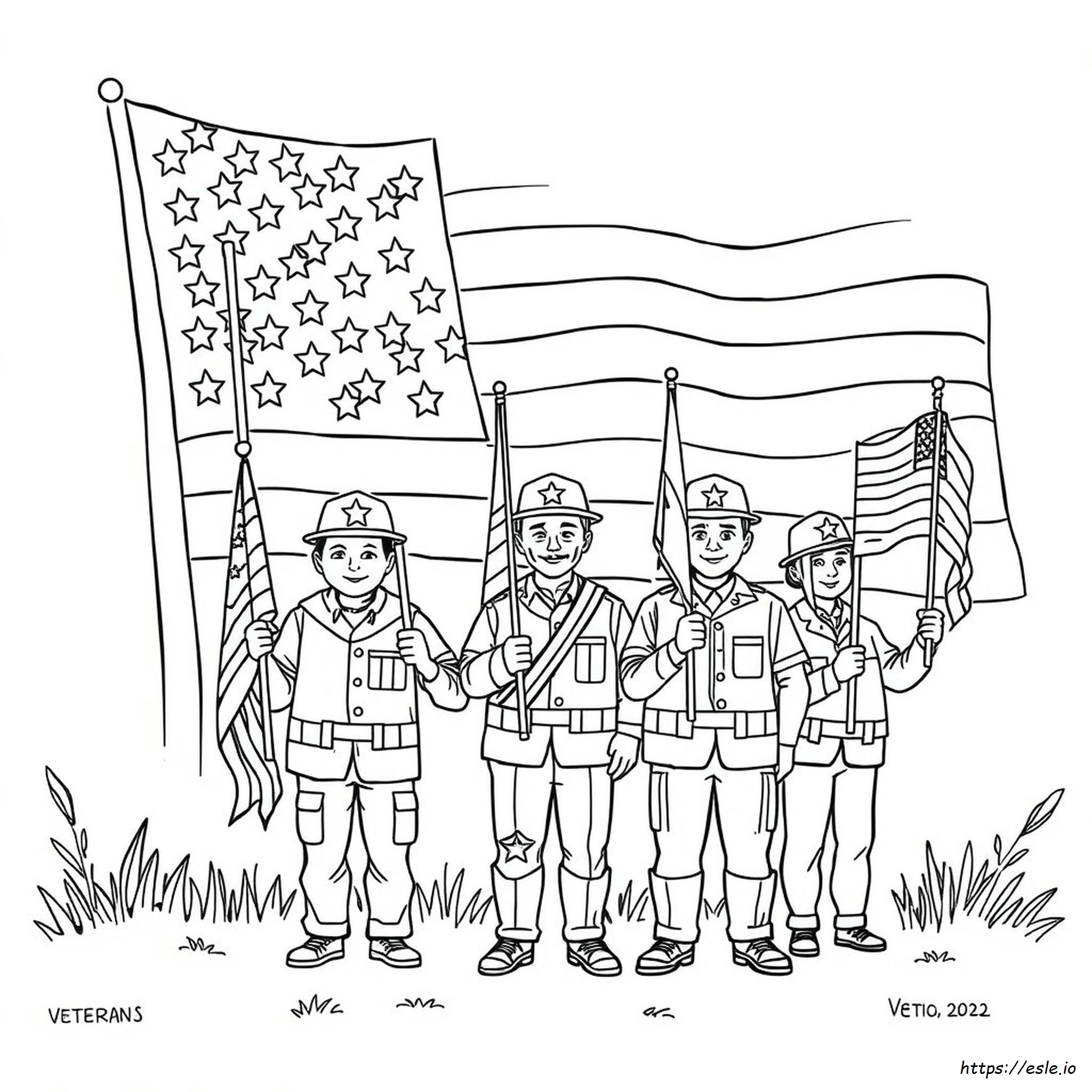 Grazie Ai Veterani, Pagine Da Colorare Stampabili Per Il Giorno Dei Veterani