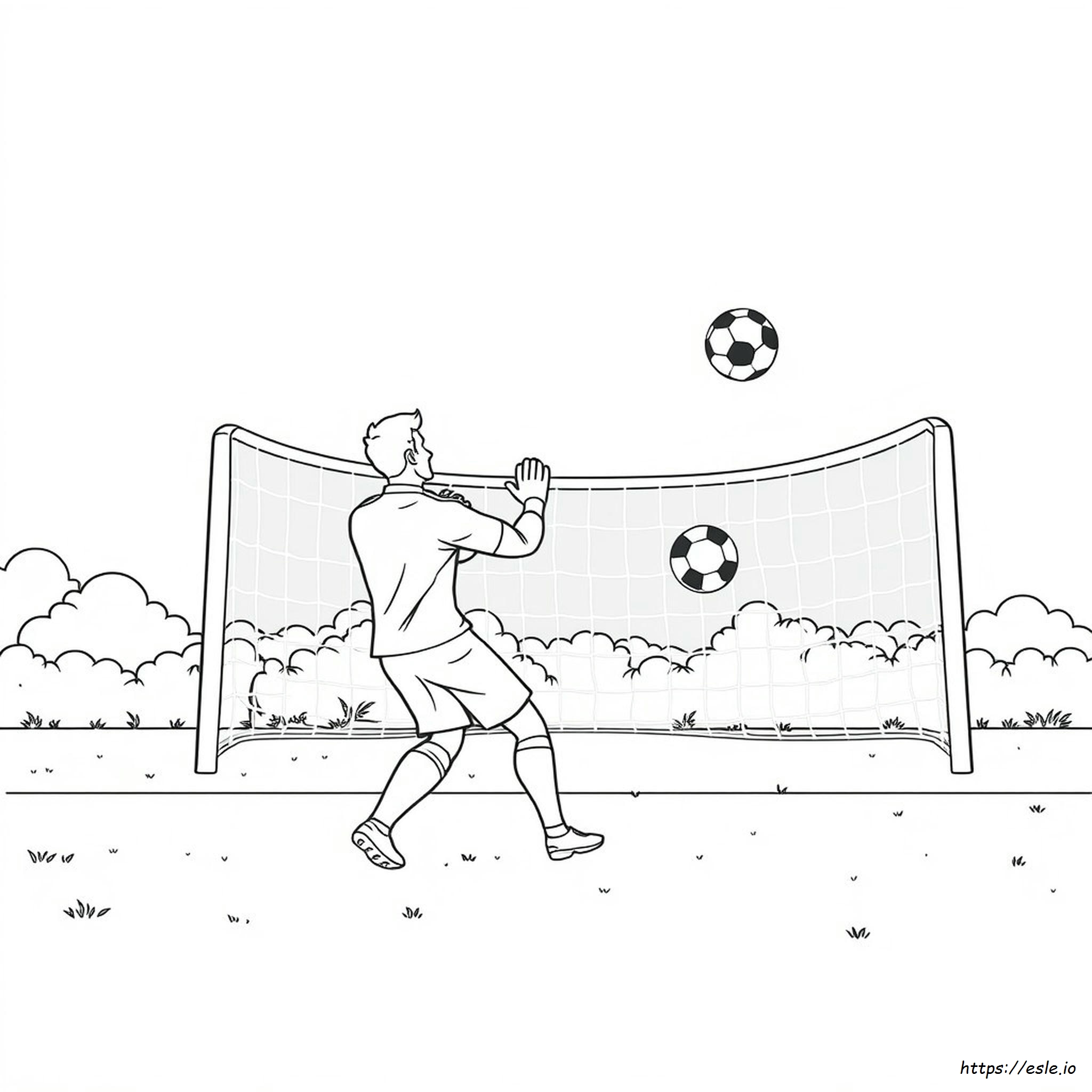 Fußballtorwart Ausmalbilder