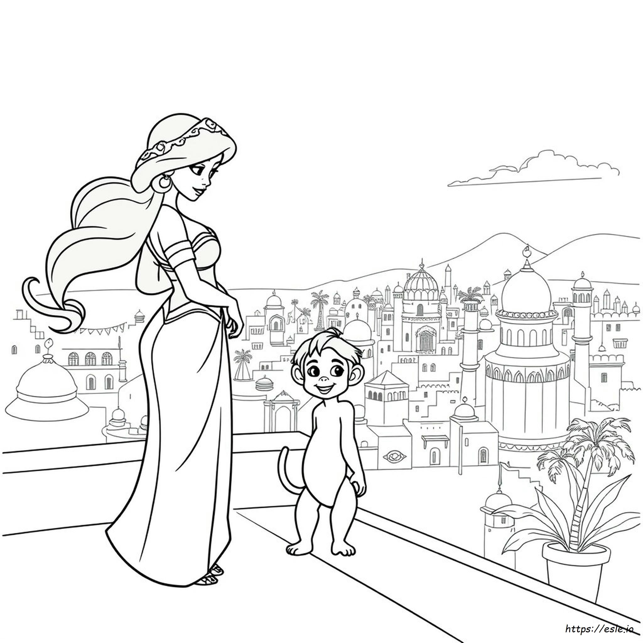 Jasmine Colouring Pictures