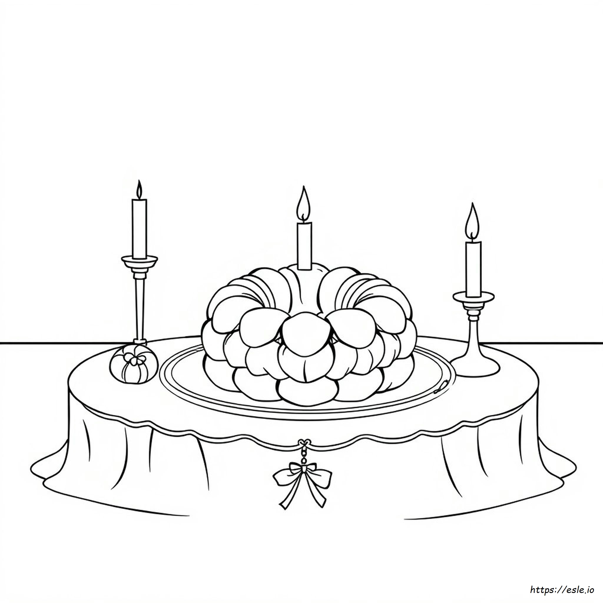 Rosca De Reyes Coloring Page