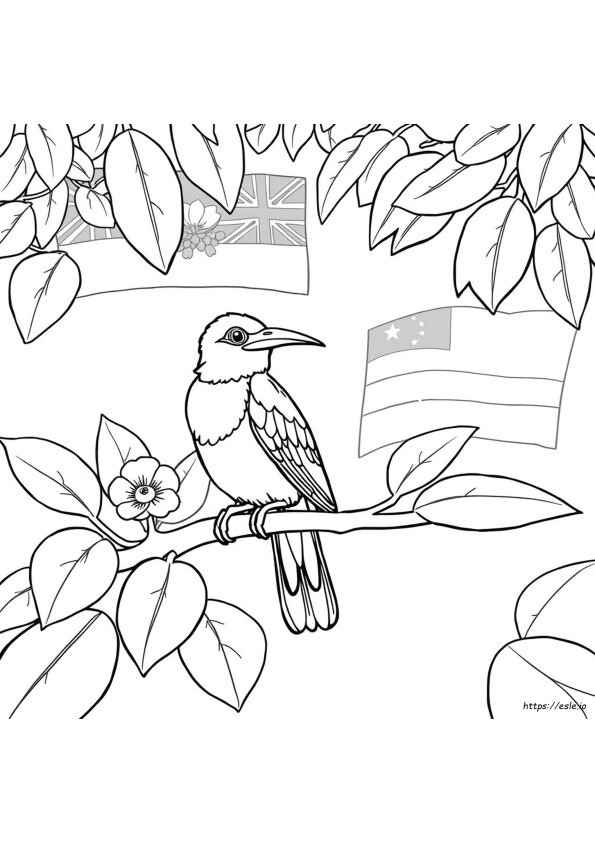 Hawaii State Bird Coloring Page