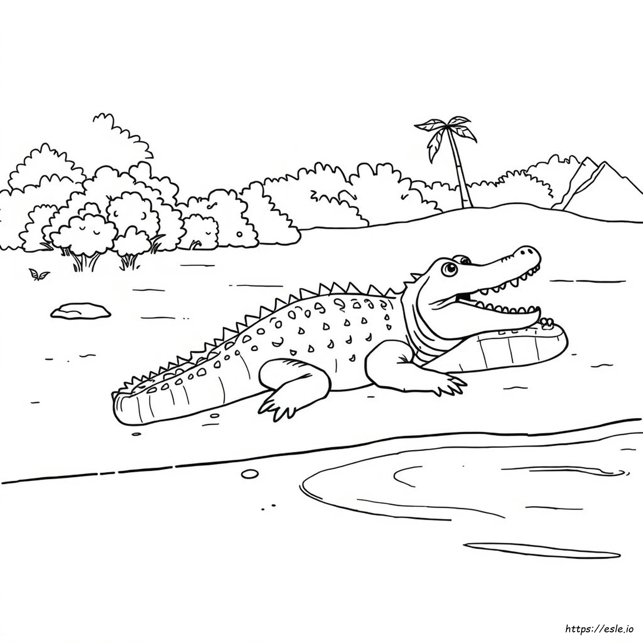 Colouring In Crocodile