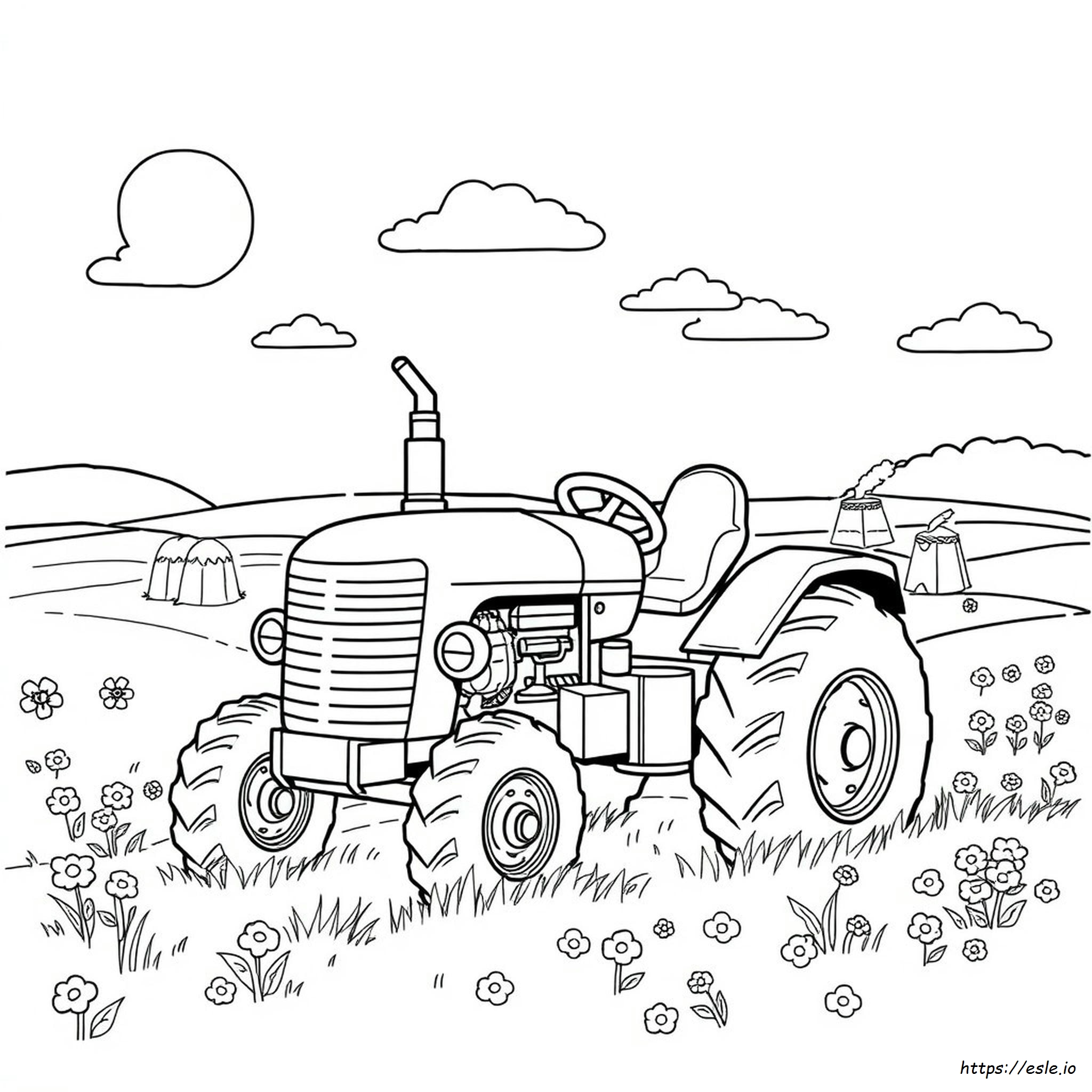 Otis The Tractor Coloring Pages