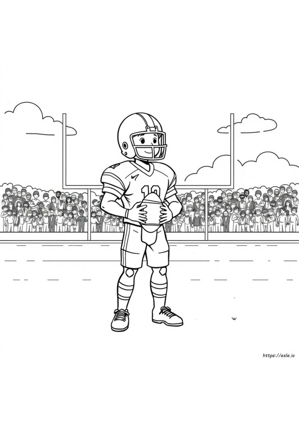Footballspieler Ausmalbilder Kostenlos