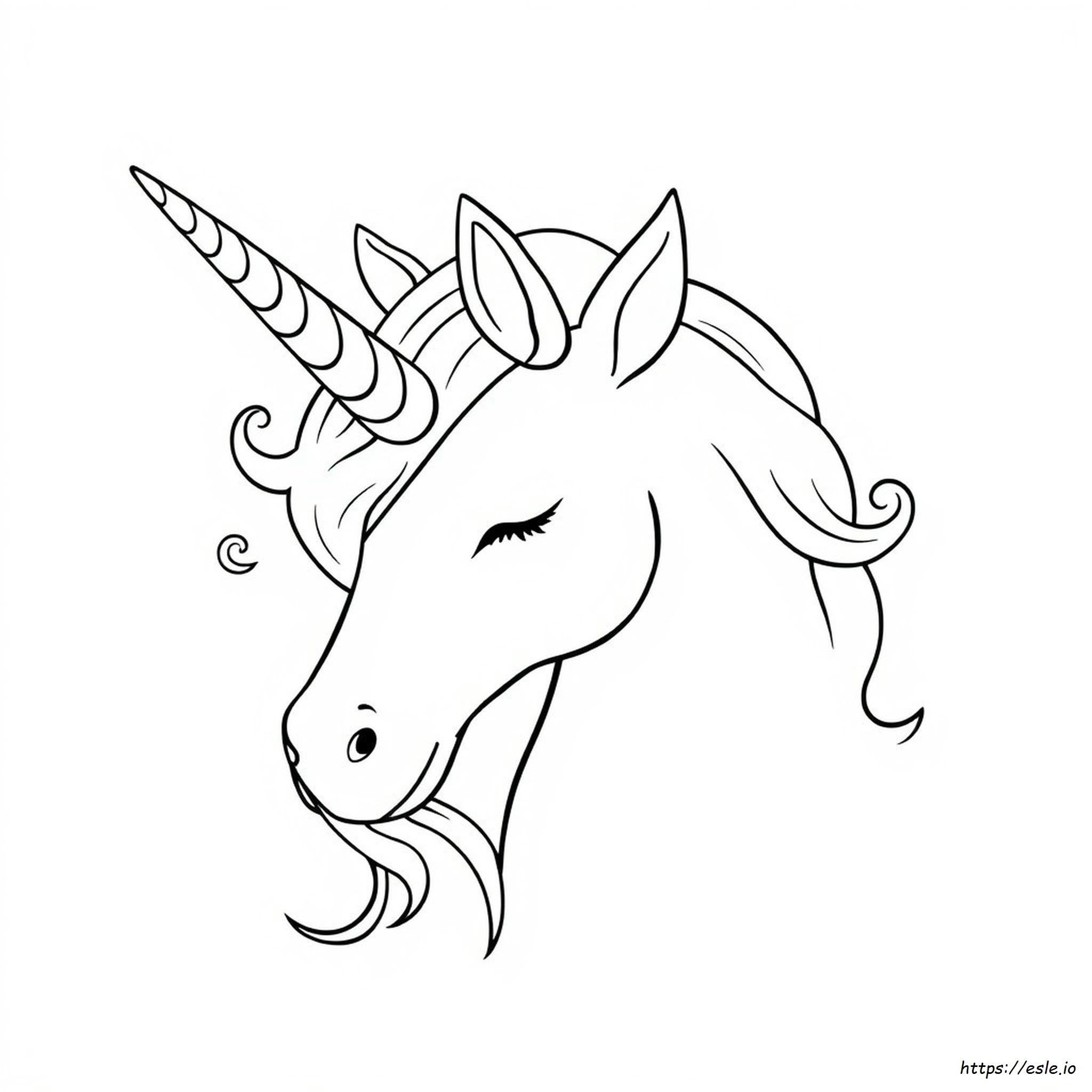 Coloriages Tête De Licorne À Imprimer