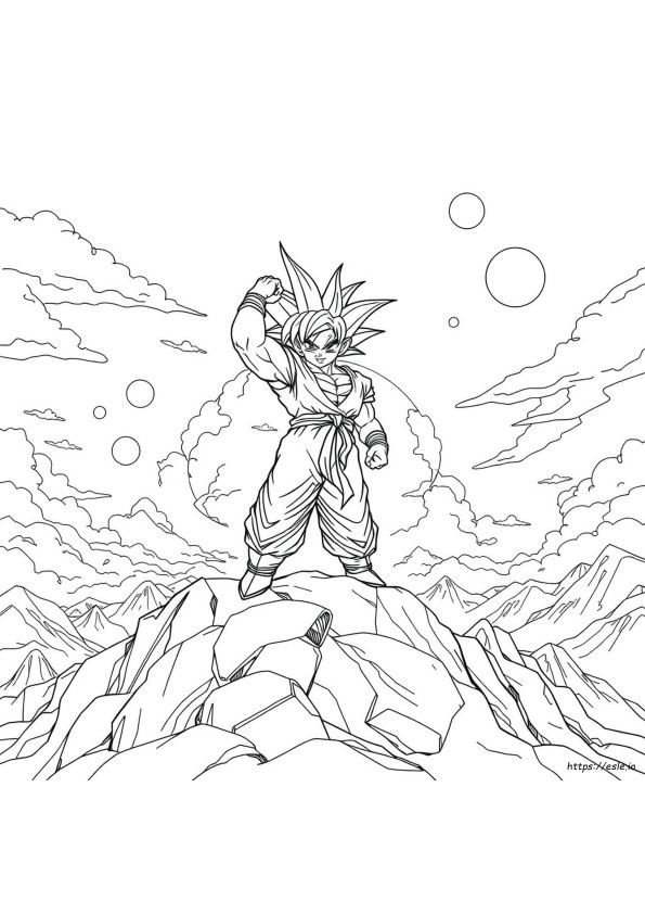 Dragon Ball Z Goku Kleurplaten
