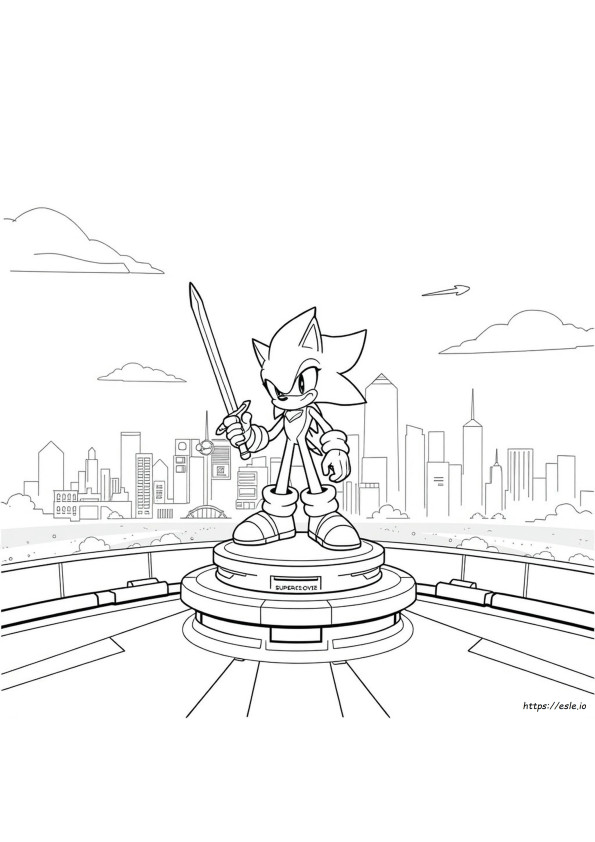 Super Sonic Exe Kleurplaten