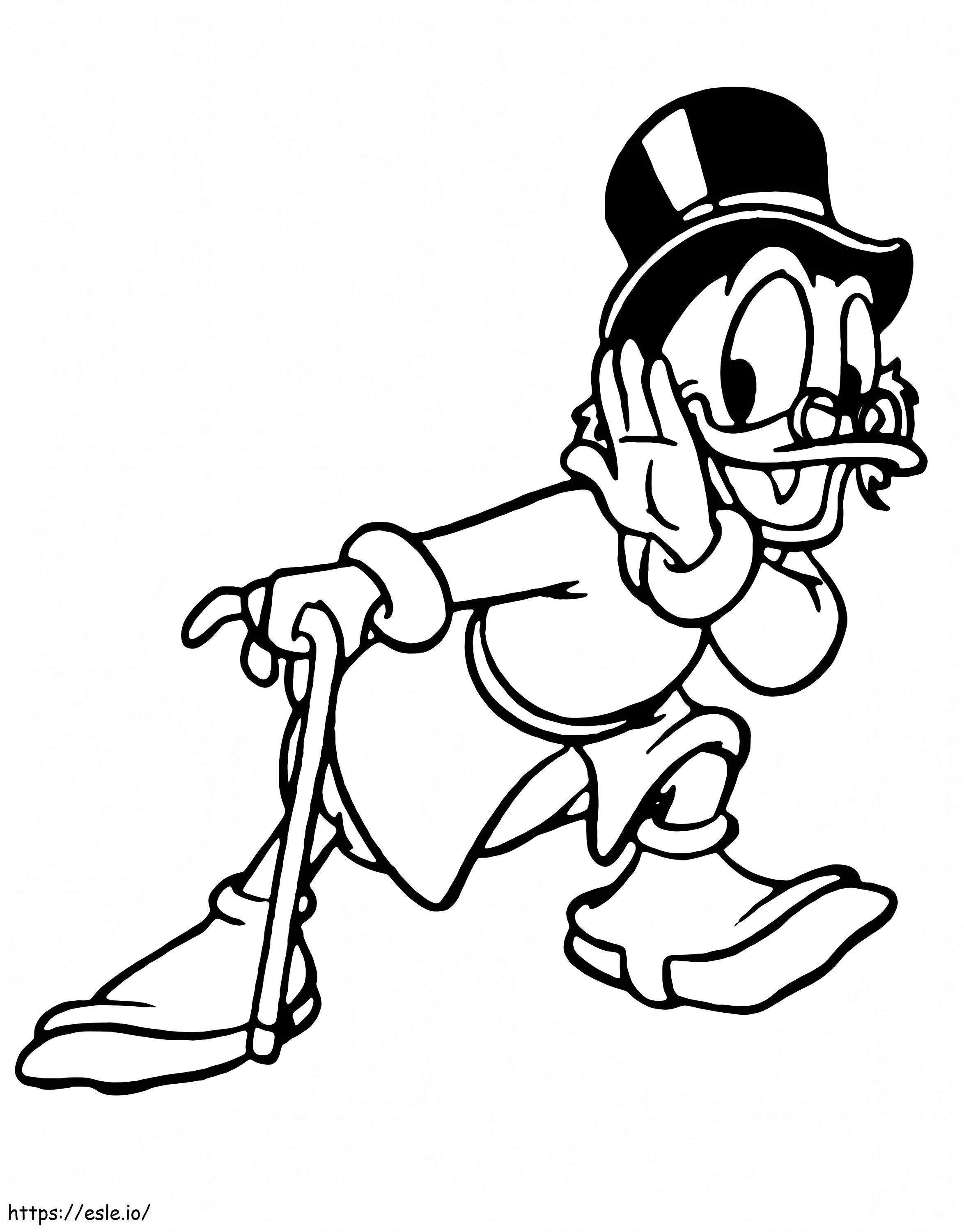 Scrooge McDuck 2 de colorat