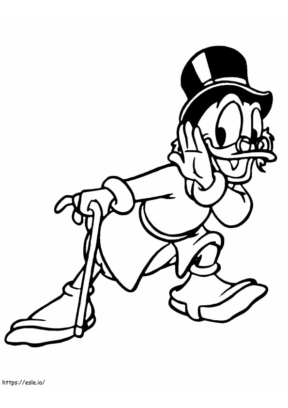 Scrooge McDuck 2 coloring page