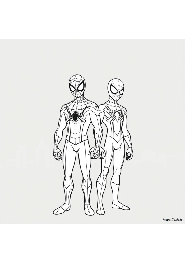 Spiderman Ghost Spider Coloring Page