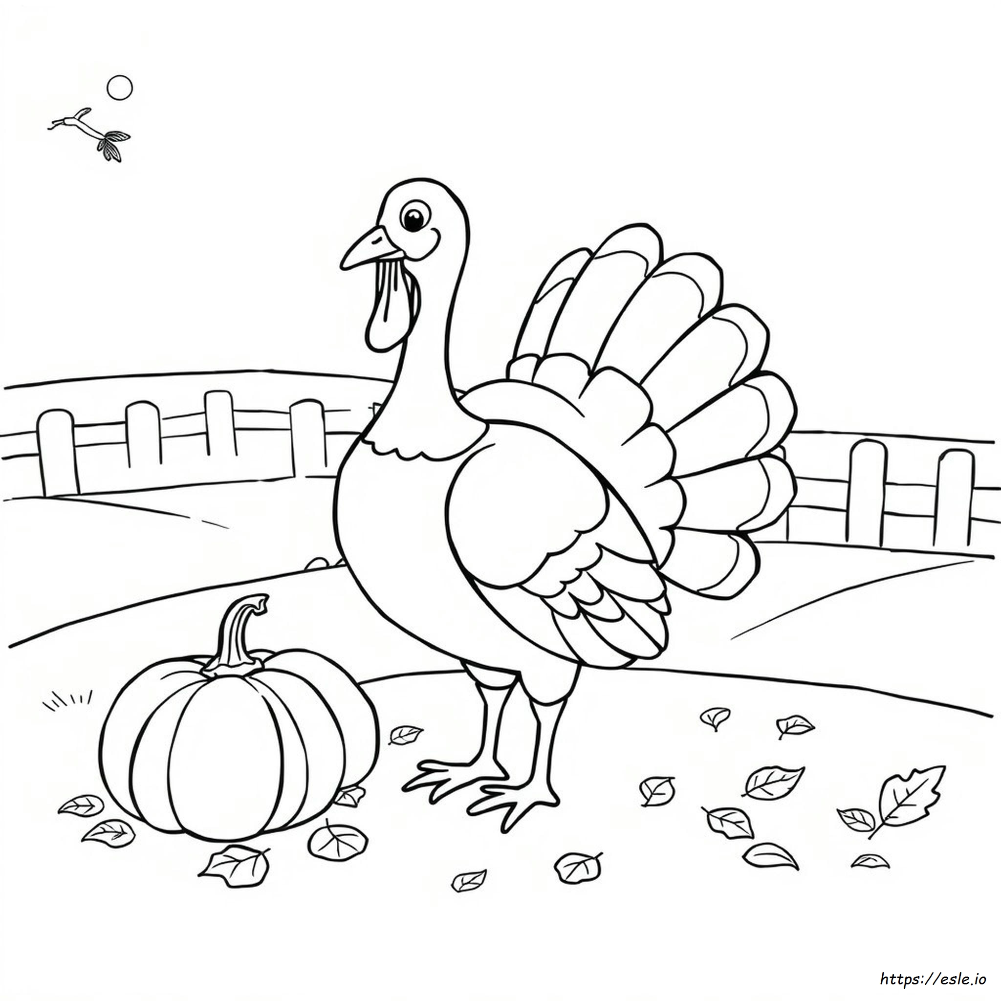 Coloriage De Dindes Pour Thanksgiving