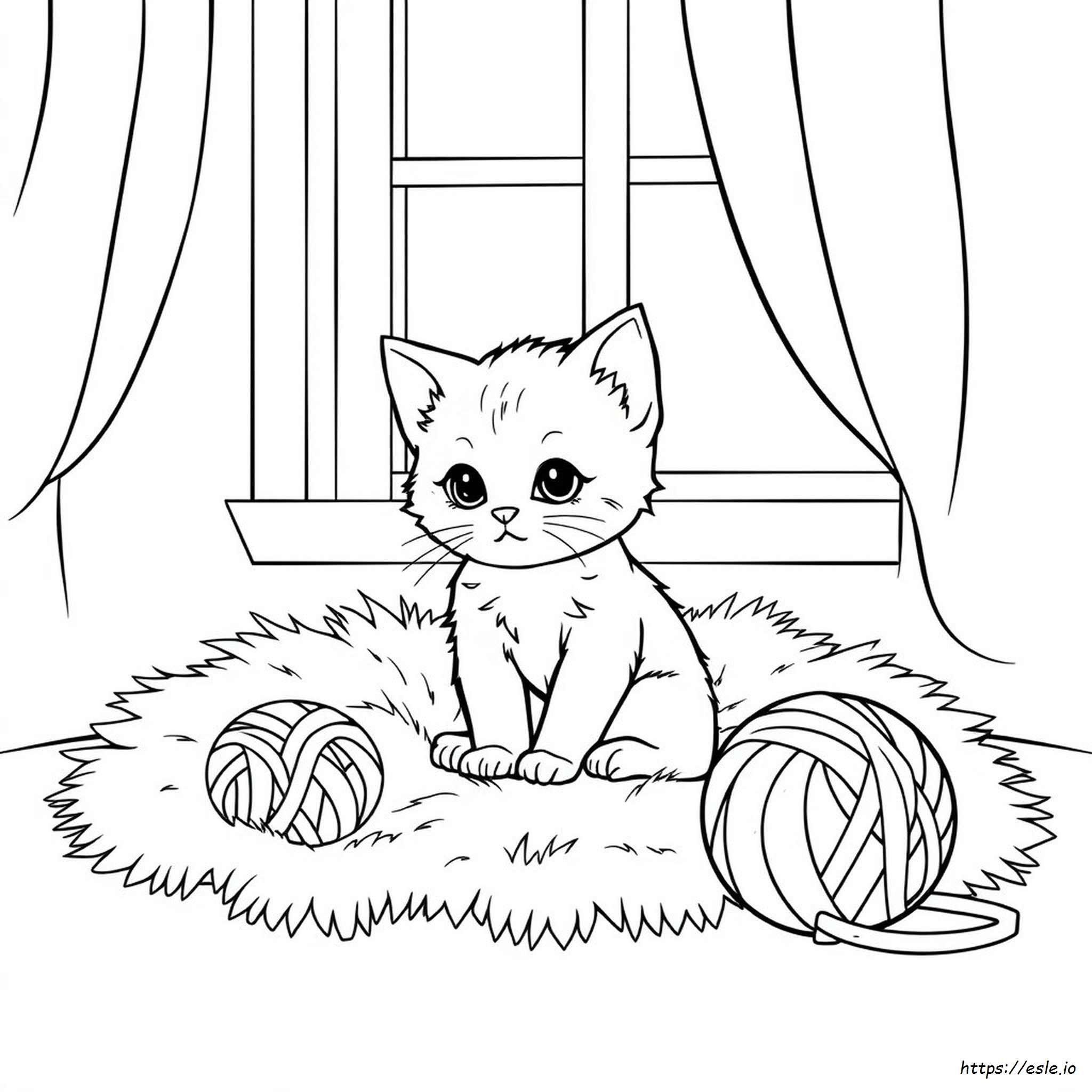 Cute Kitty Coloring Pages To Print