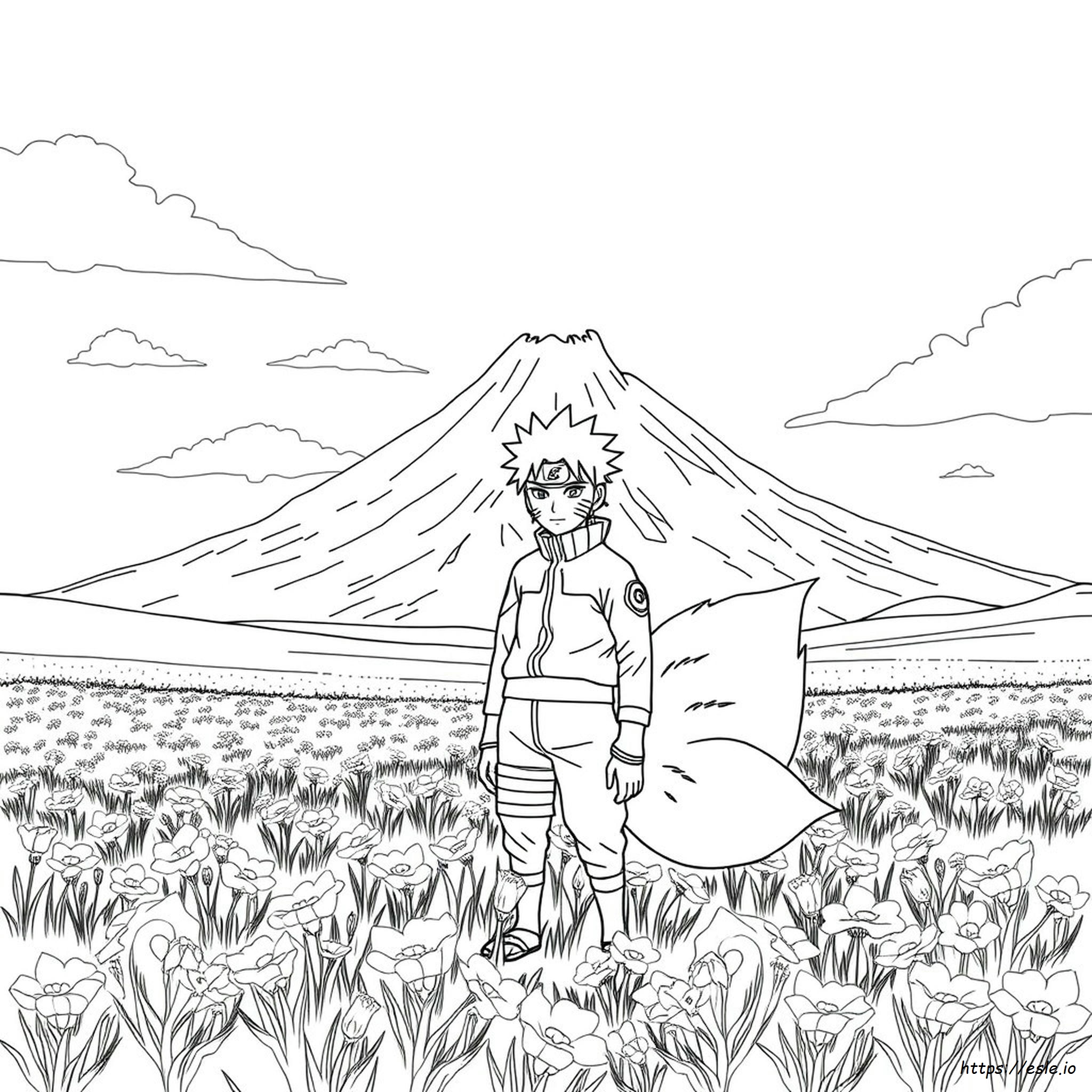 Naruto 9 Tailed Fox Coloring Pages