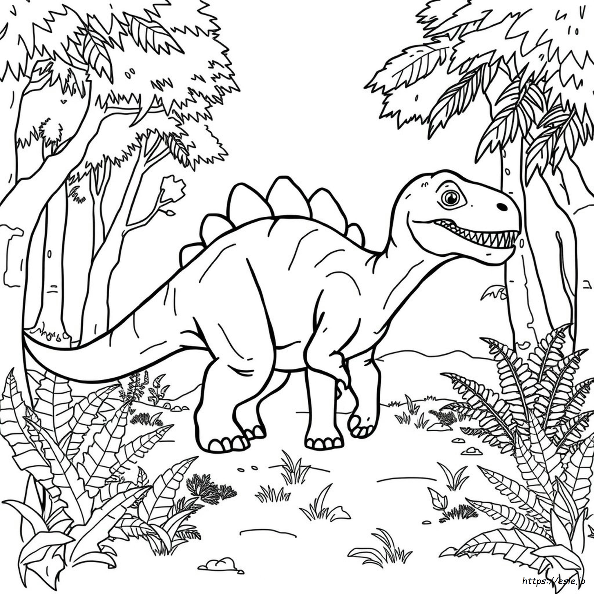 Seismosaurus Para Colorear