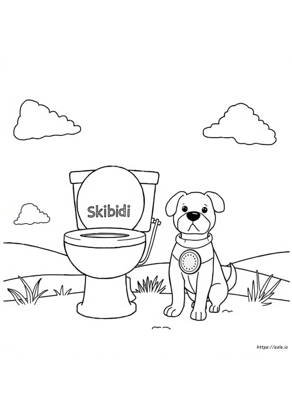 Toilet Skibidi Titan Speaker Man Coloring Page