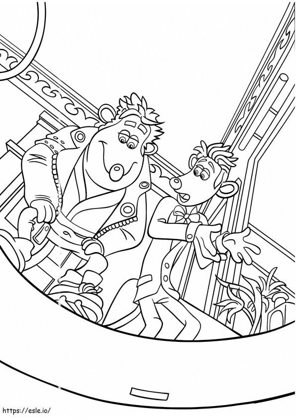 Sid And Roddy A4 coloring page