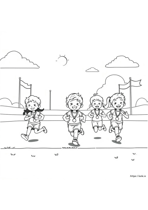 Pagina Da Colorare Olimpiadi Prescolare