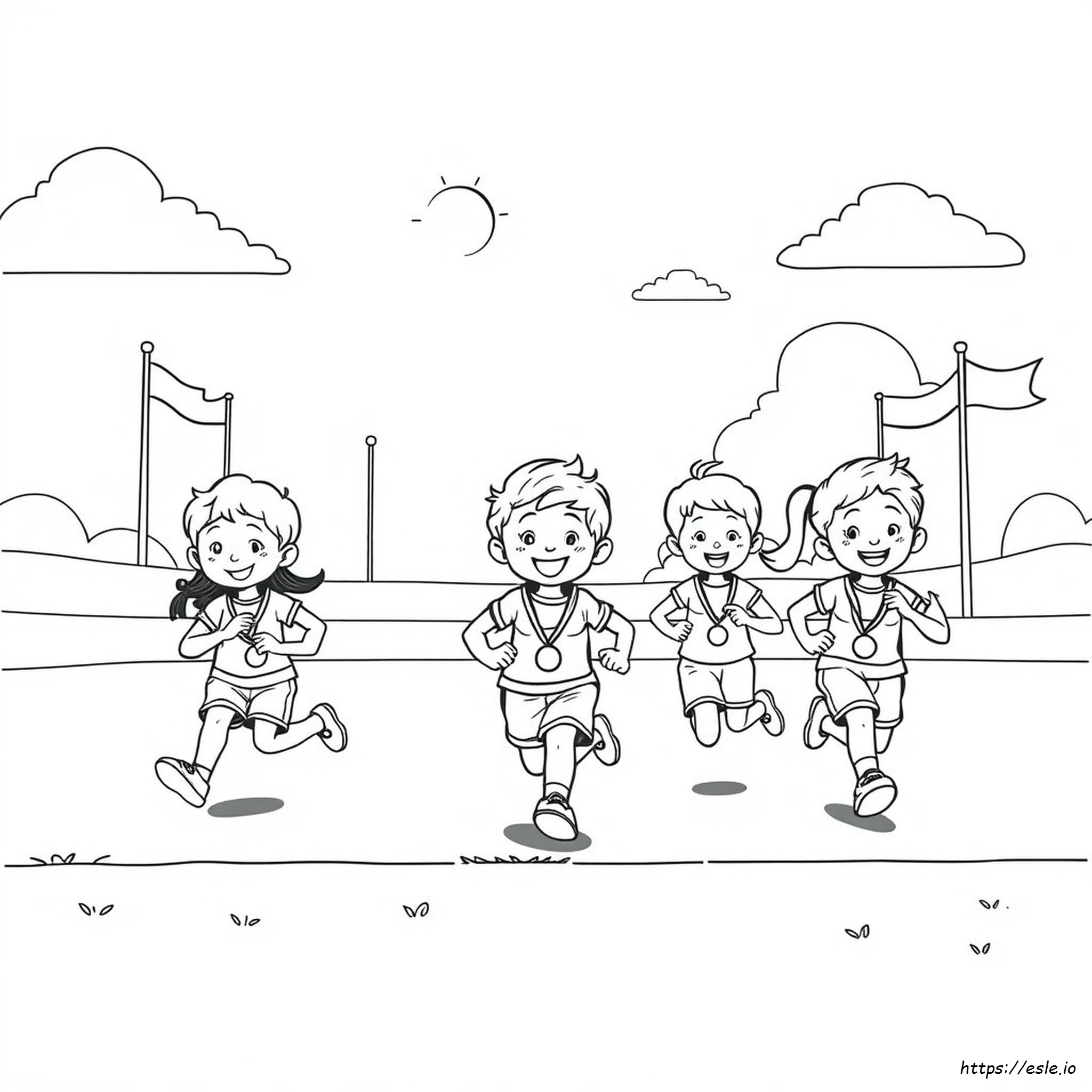 Preschool Olympic Coloring Pages