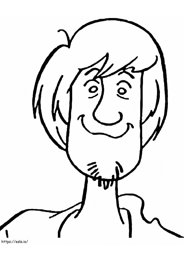 Shaggy coloring page