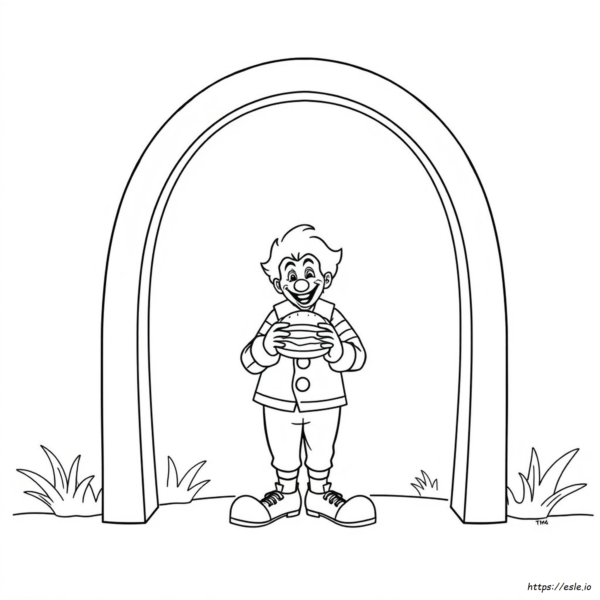 Mcdonald Coloring Pages Mewarnai Ronald Mcdonald