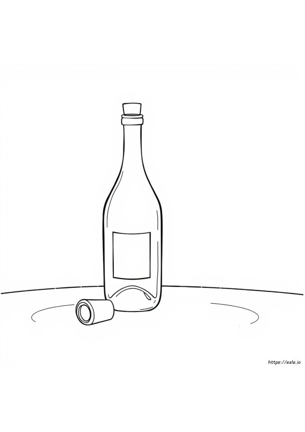 Fles Kleurplaat