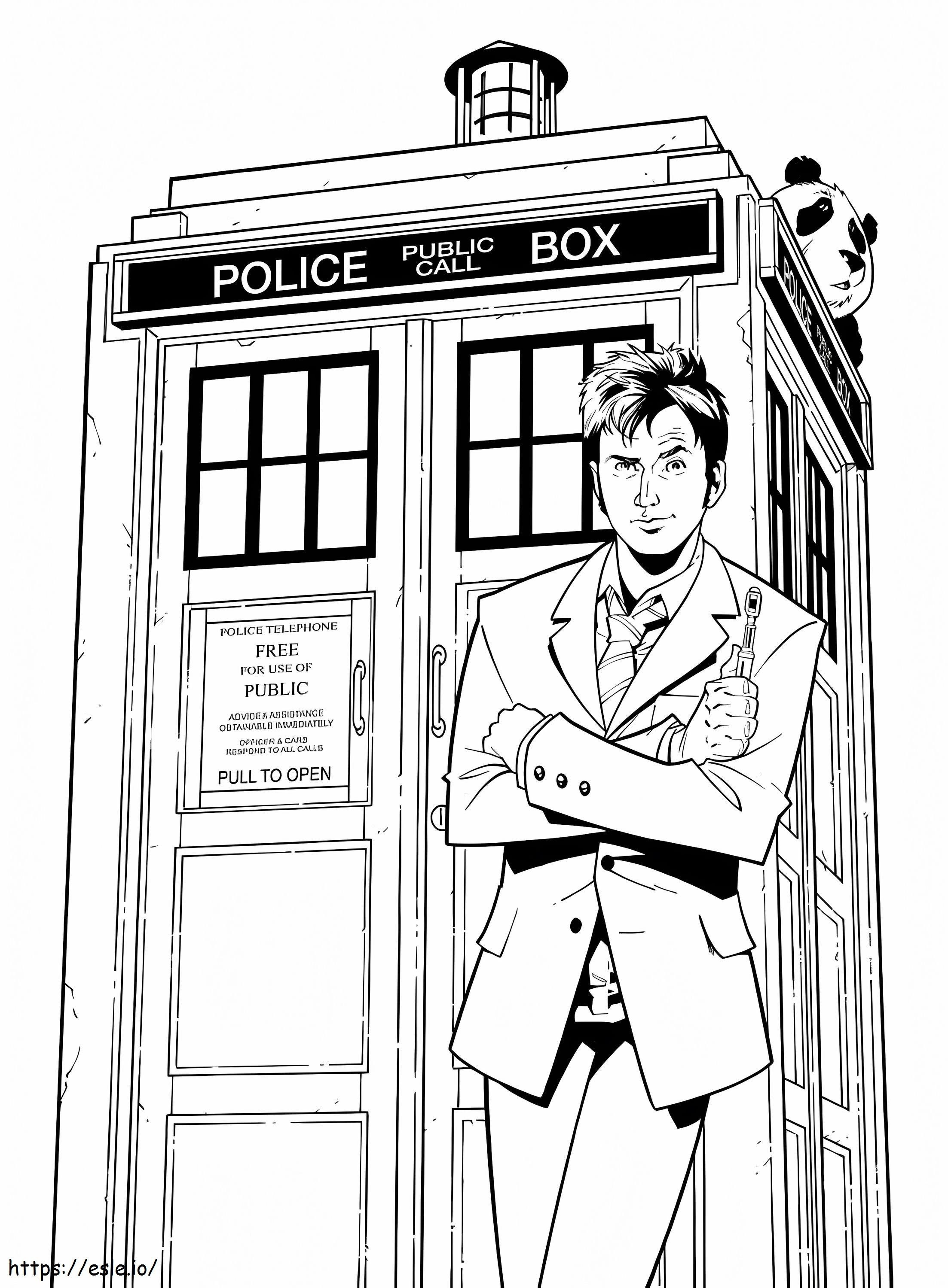 Ilmainen tulostettava Doctor Who värityskuva