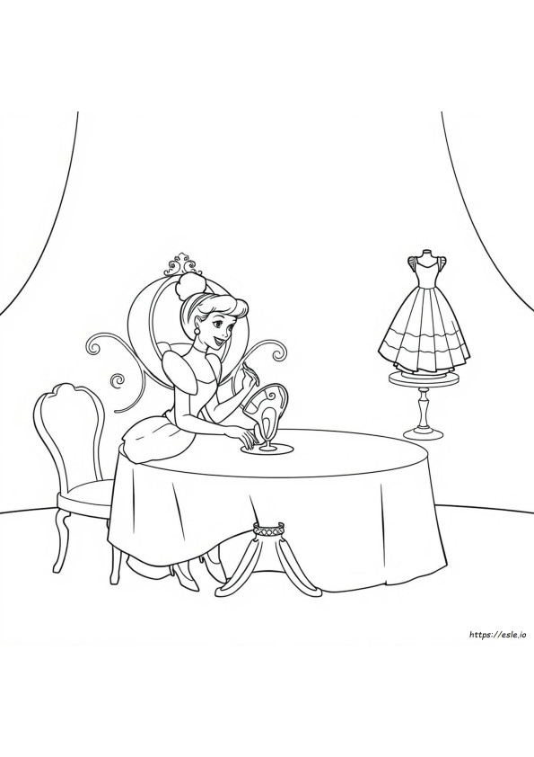 Kolorowanki Disney Kopciuszek