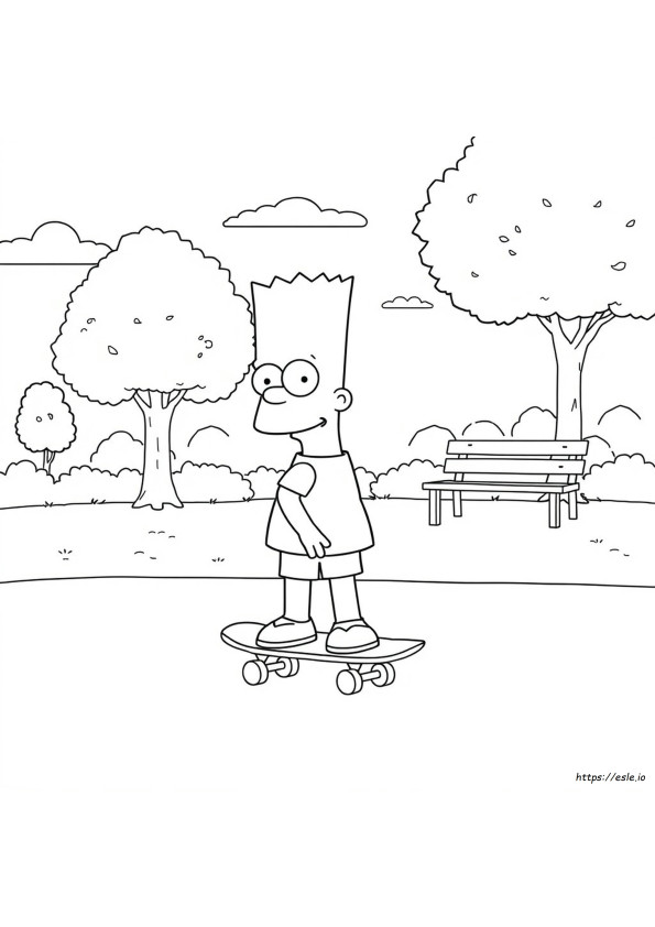 Bart Para Colorir