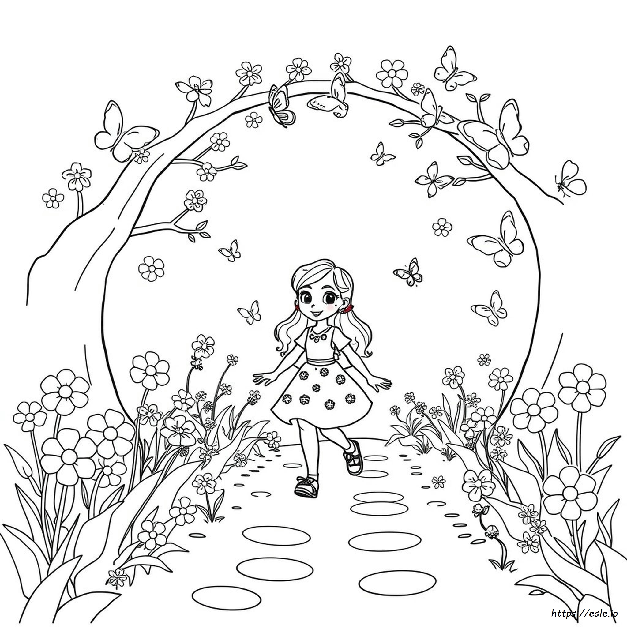 Lyla En El Lazo: Dibujo Para Colorear