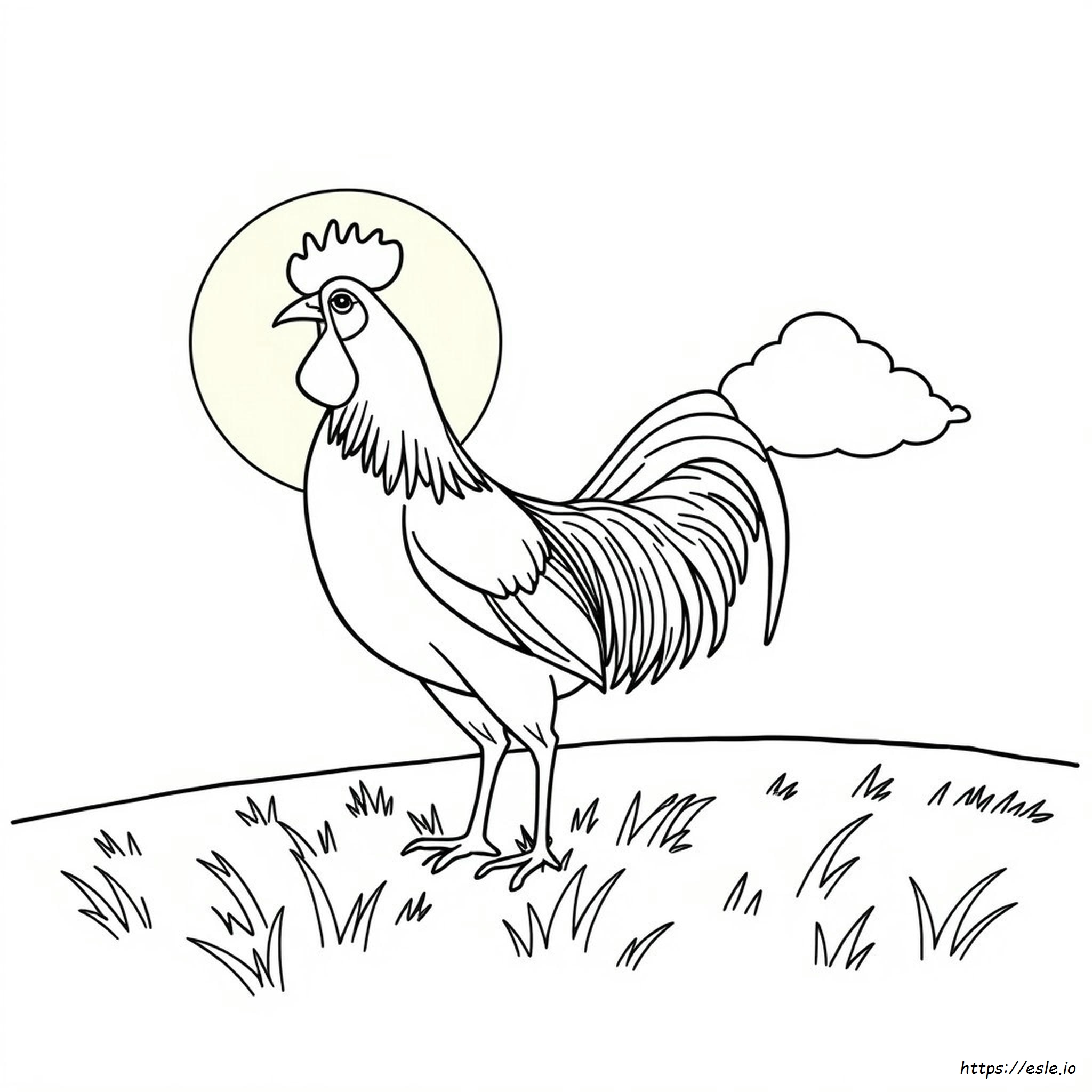 Gallos De Pelea Para Colorear