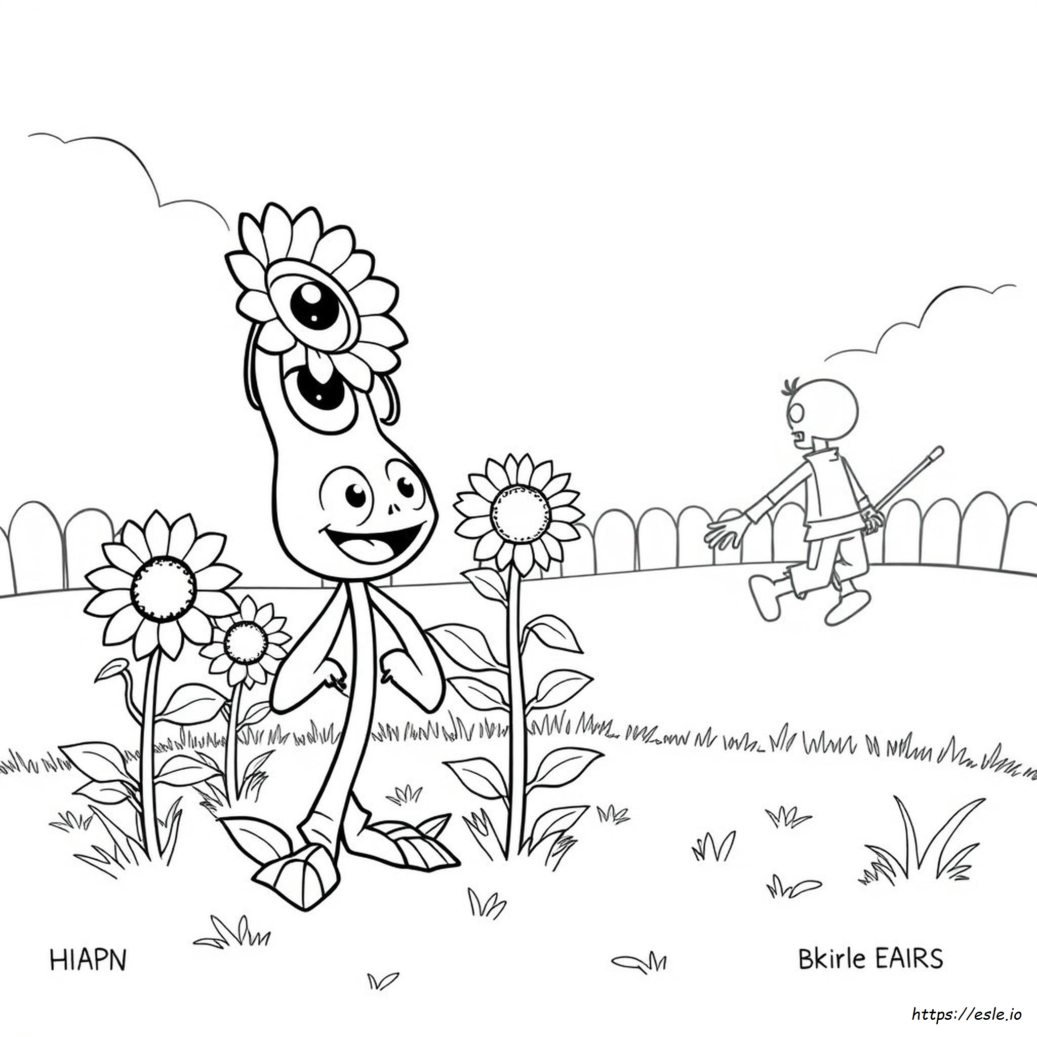 Erbsenkanone Pvz Ausmalbilder