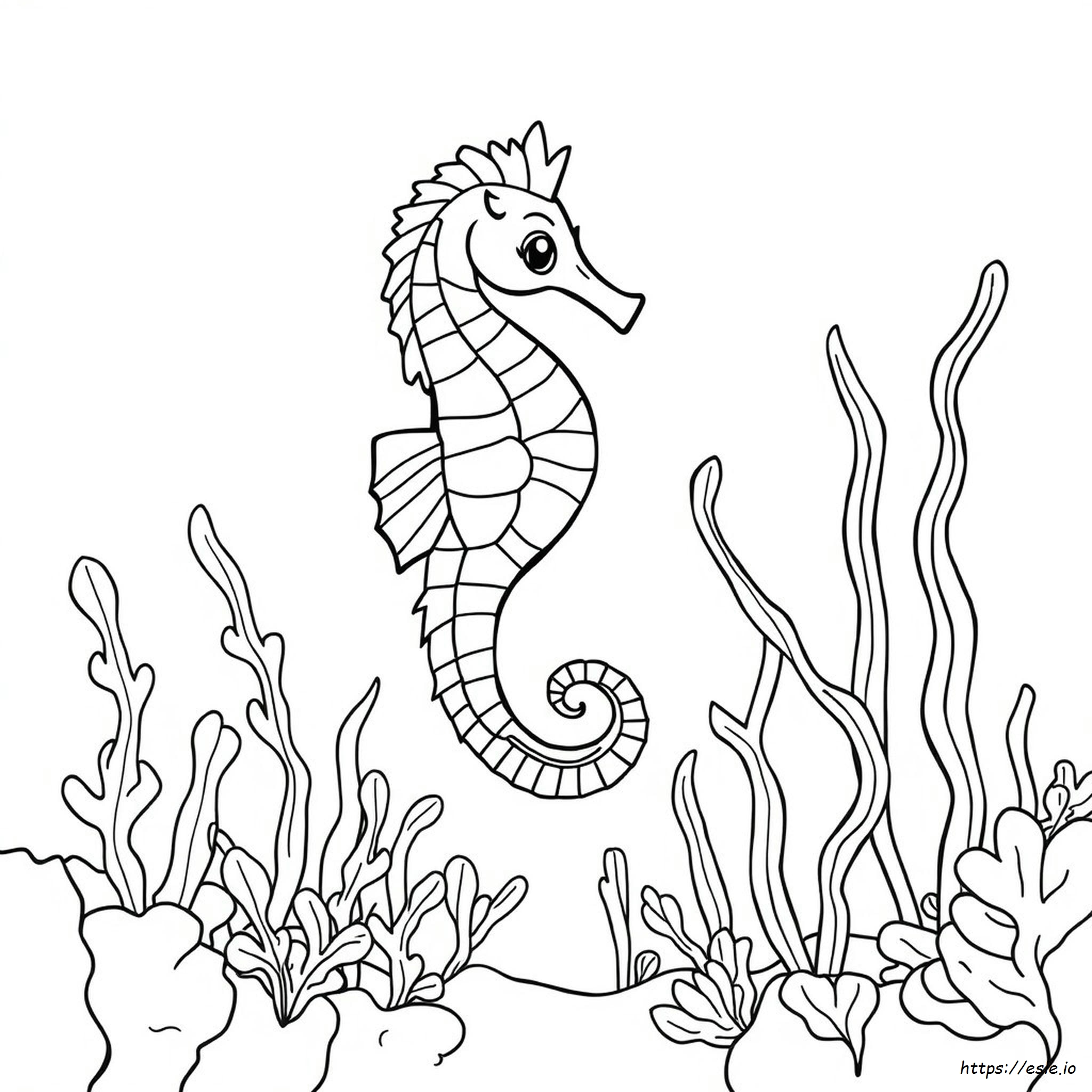 Pagina Da Colorare Di Un Cavalluccio Marino