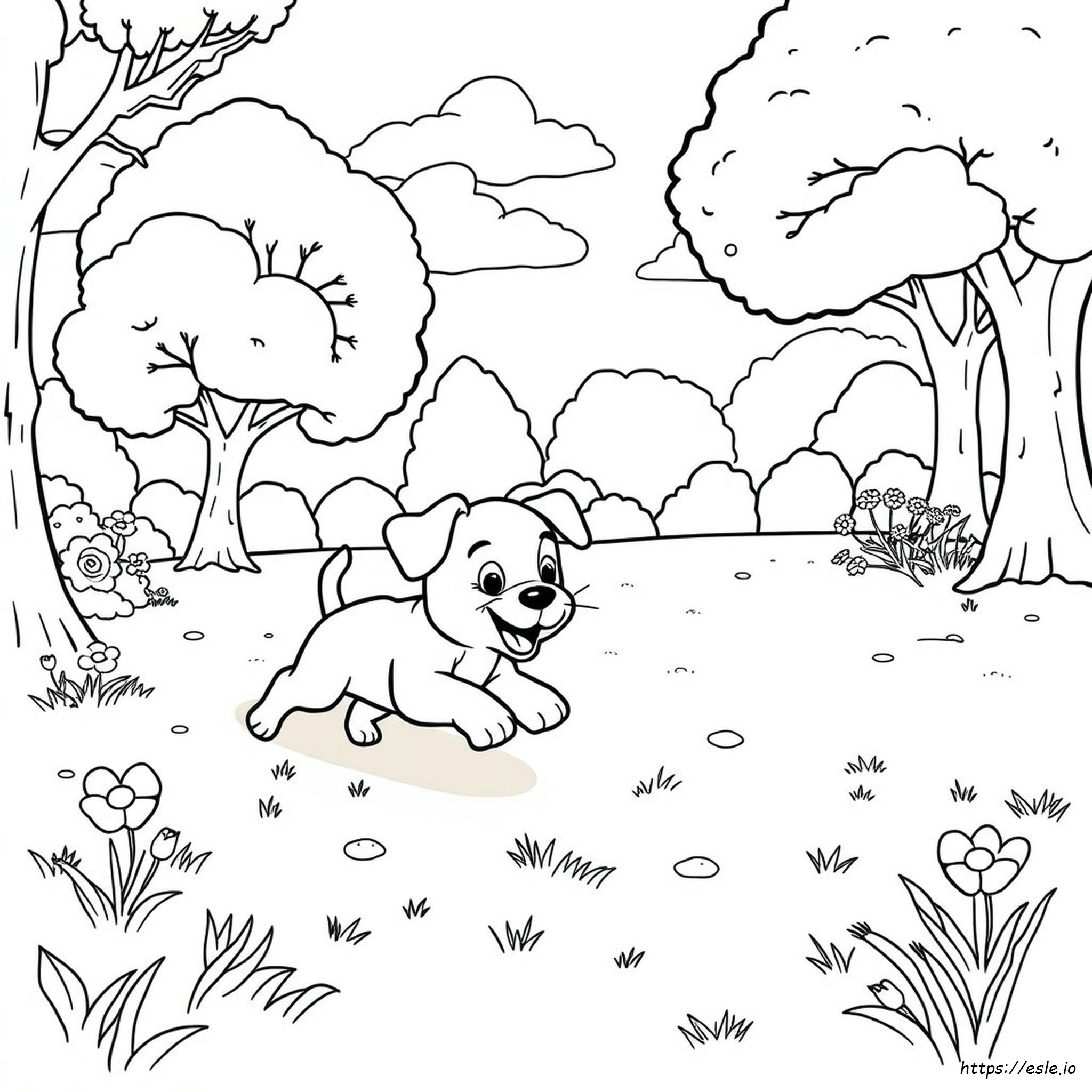 Puppy Playtime Coloring Pages