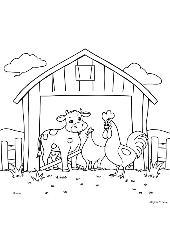 Boerderijdieren Kleurplaten Gratis