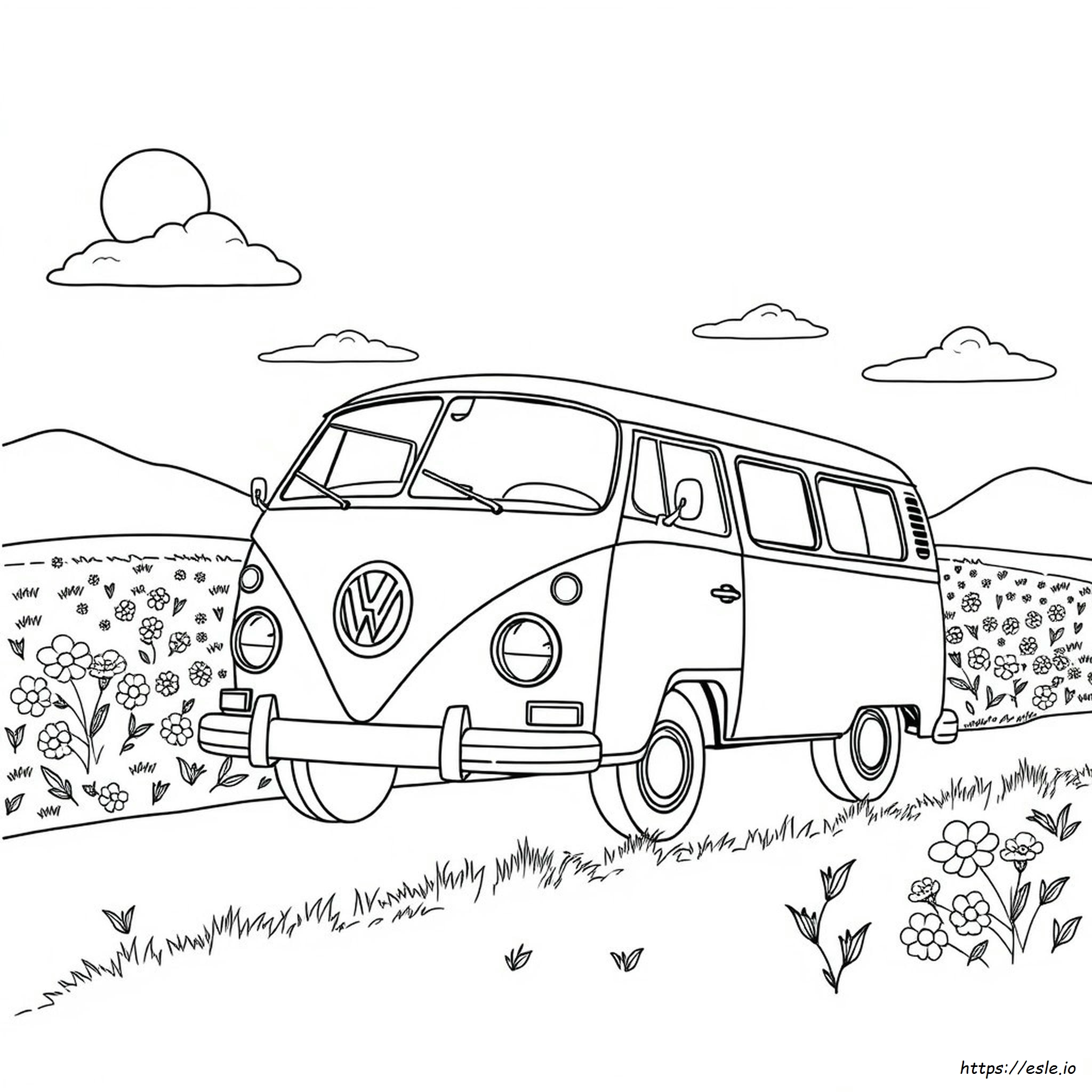 Vw Minibüs Boyama Sayfası
