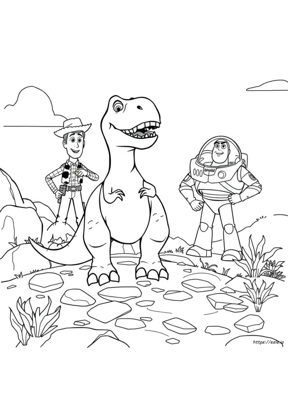 Rex Printable Toy Story Coloring Pages