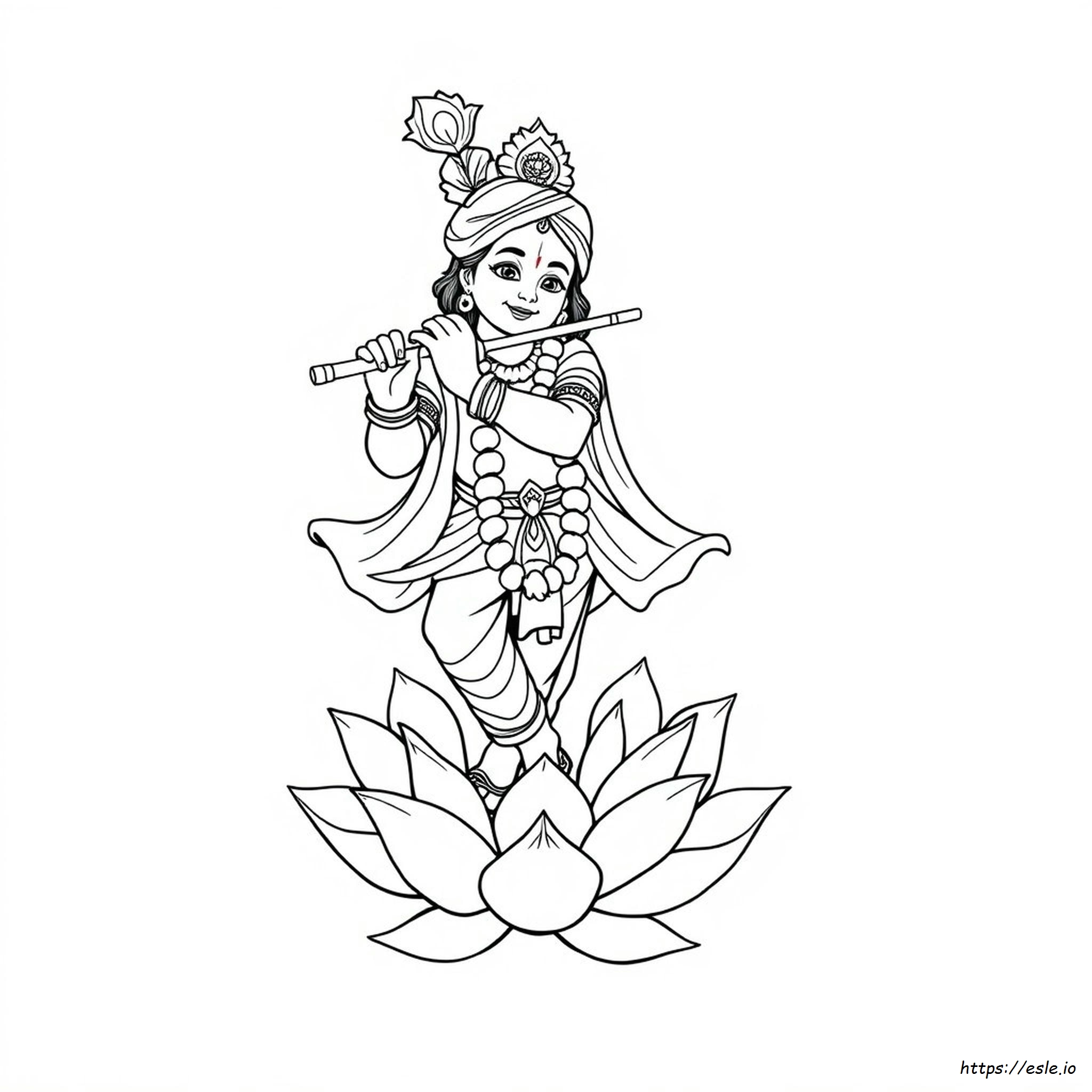 Lord Krishna Images For Colouring