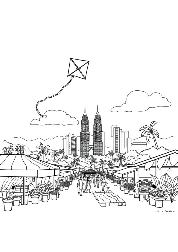 Malaysia Colouring