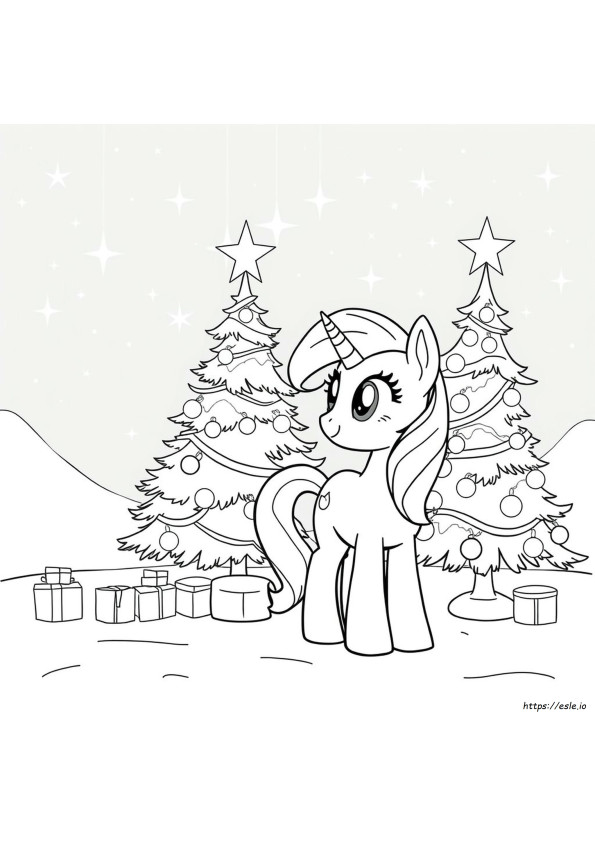 My Little Pony Christmas Colouring
