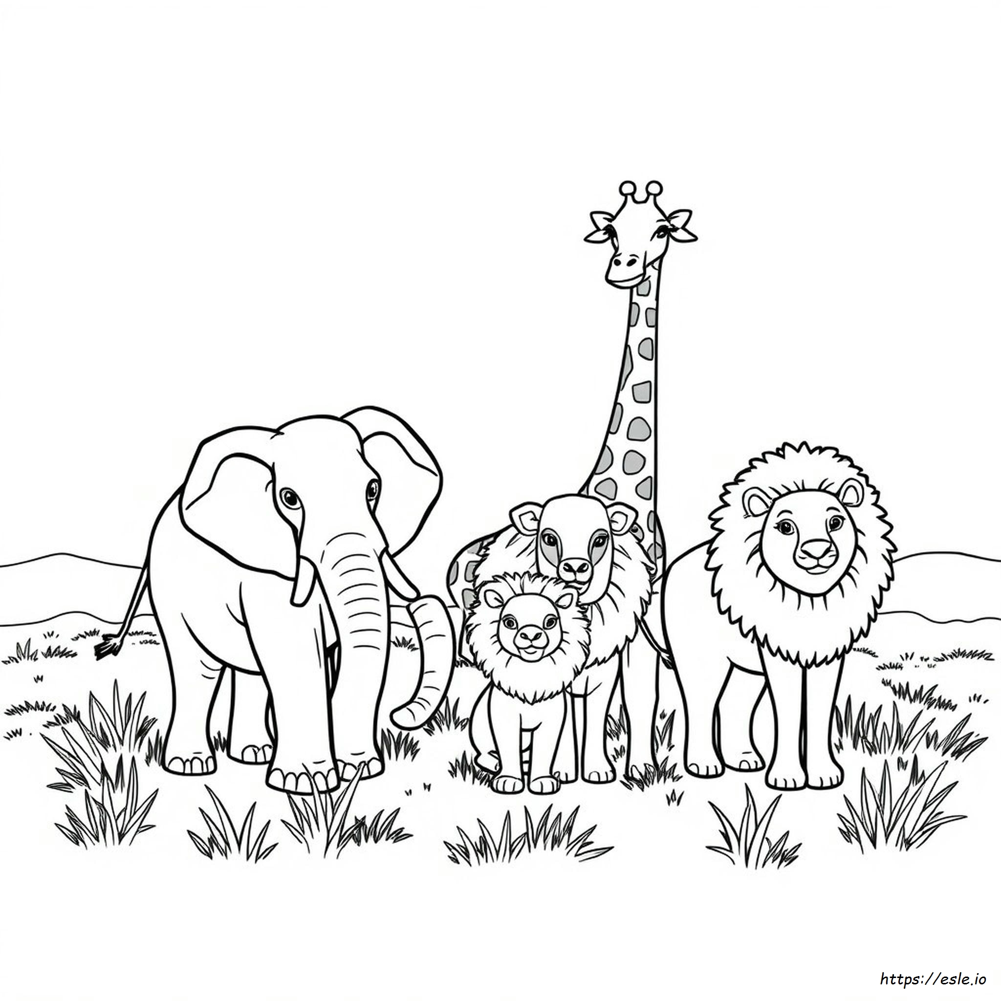 Animales Salvajes Para Colorear