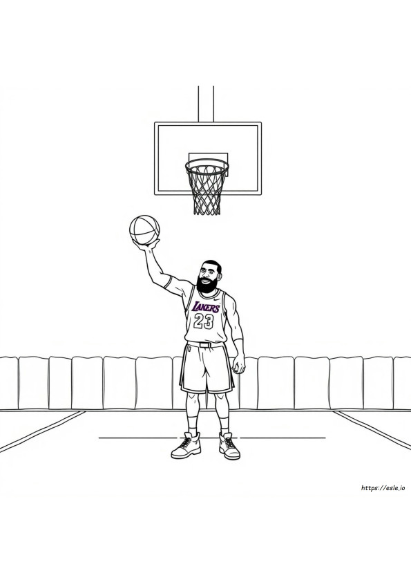 Coloriage Lebron James