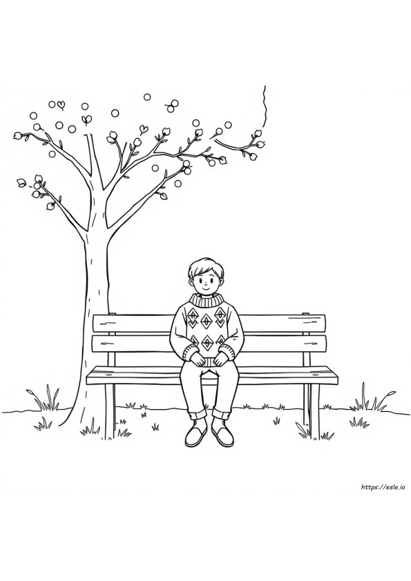 Sweater Colouring Page