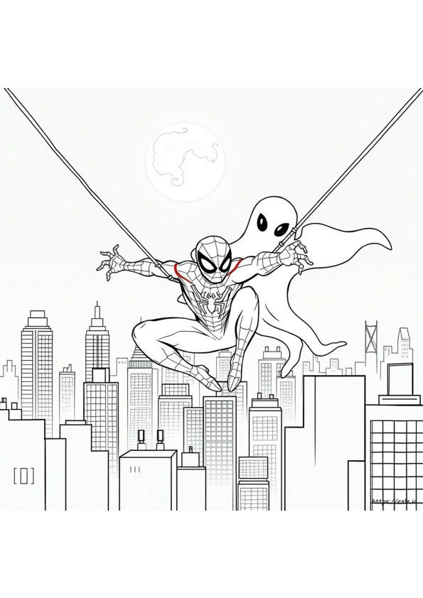 Spidey Und Seine Super-Freunde Ghost Spider Ausmalbilder