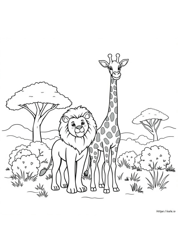 Desene De Colorat Cu Animale Din Safari Gratuite De Imprimat