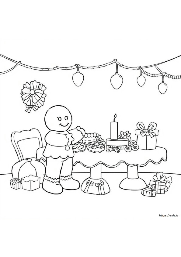 Coloriage Bonhomme En Pain D'épices