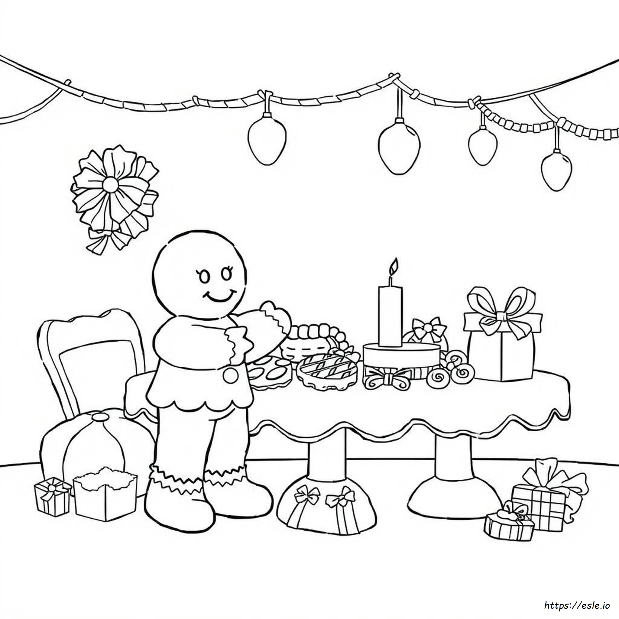 Colouring In Gingerbread Man