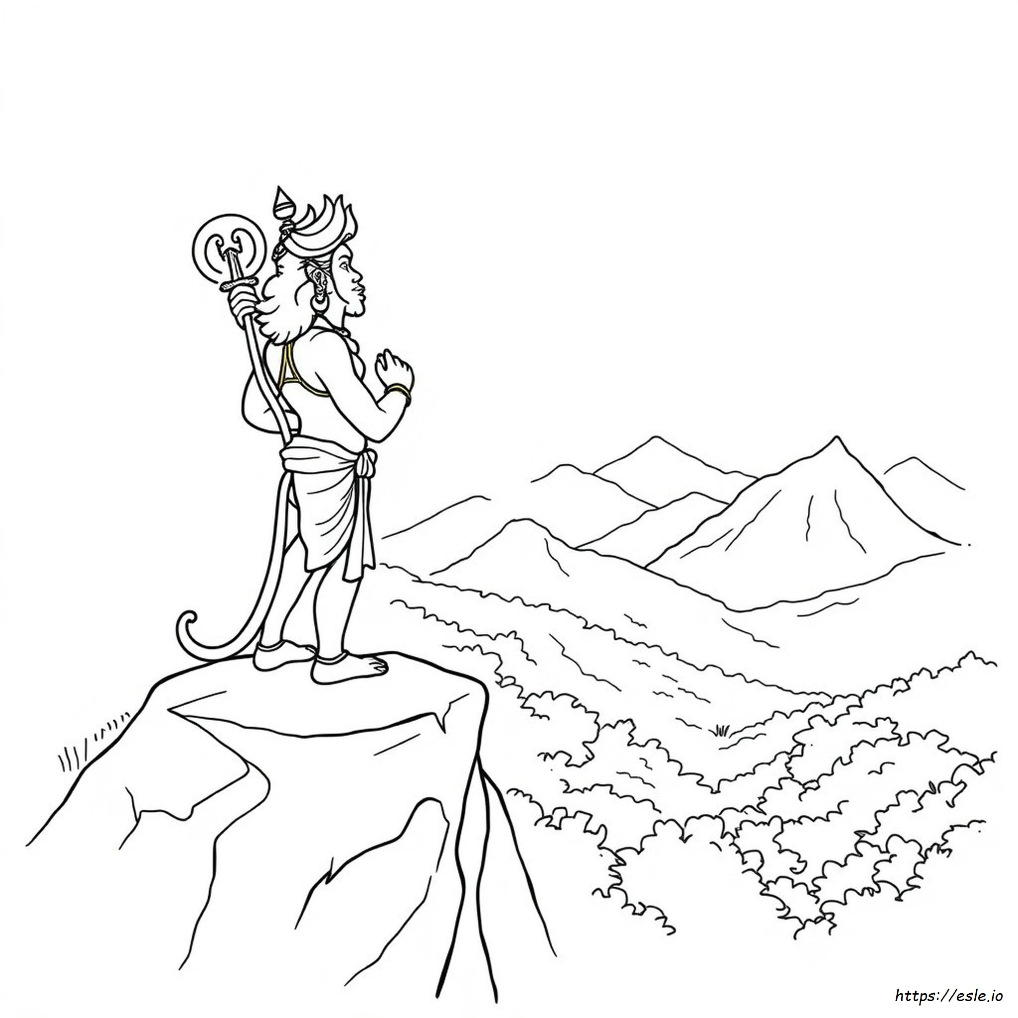 Immagini Di Hanuman Da Colorare